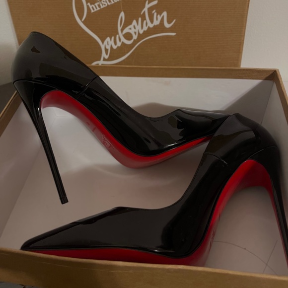 Christian Louboutin Shoes - Christian Louboutin So Kate Patent (Black) Pointed Toe Red Sole 120